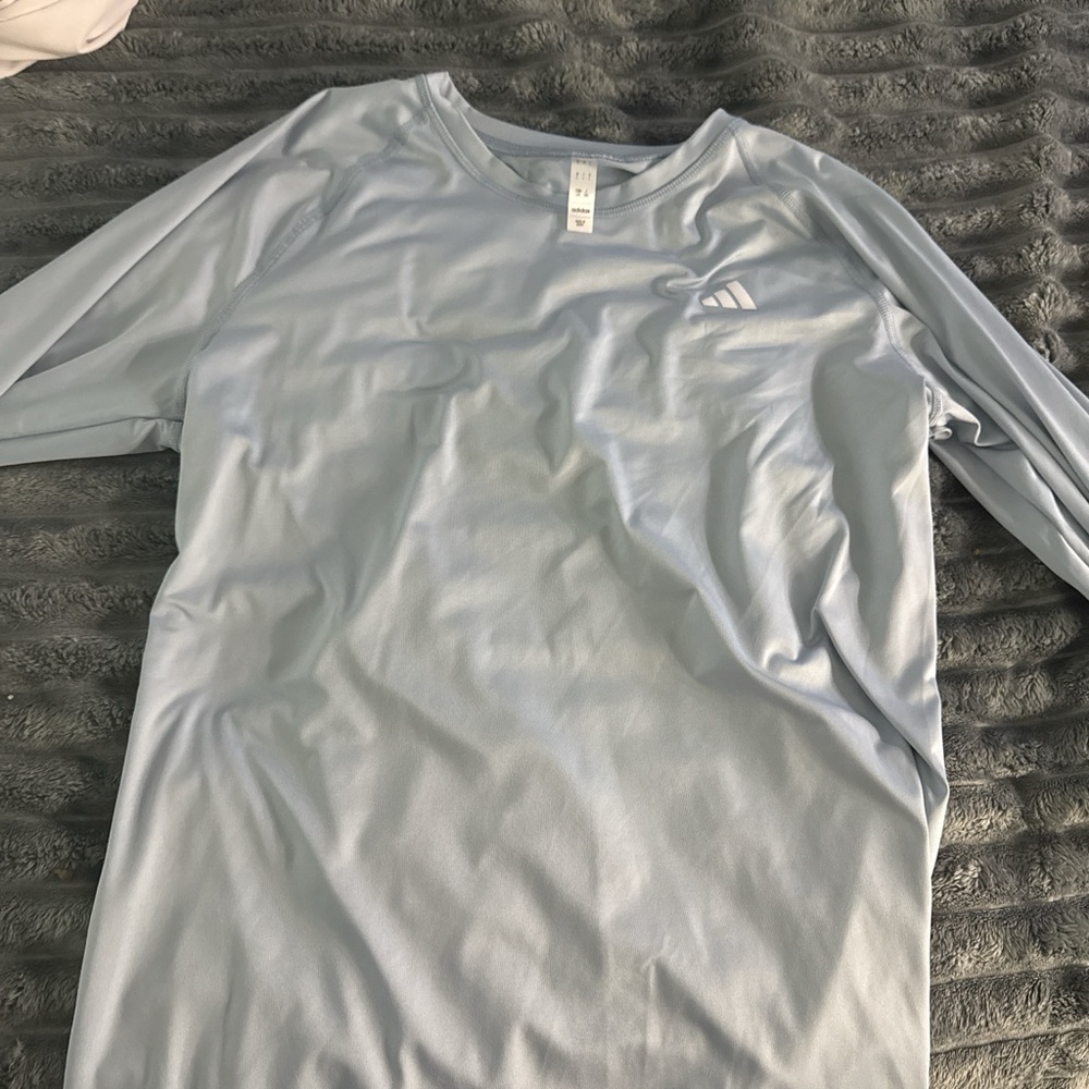 Adidas Baby Blue Long Sleeve Tee